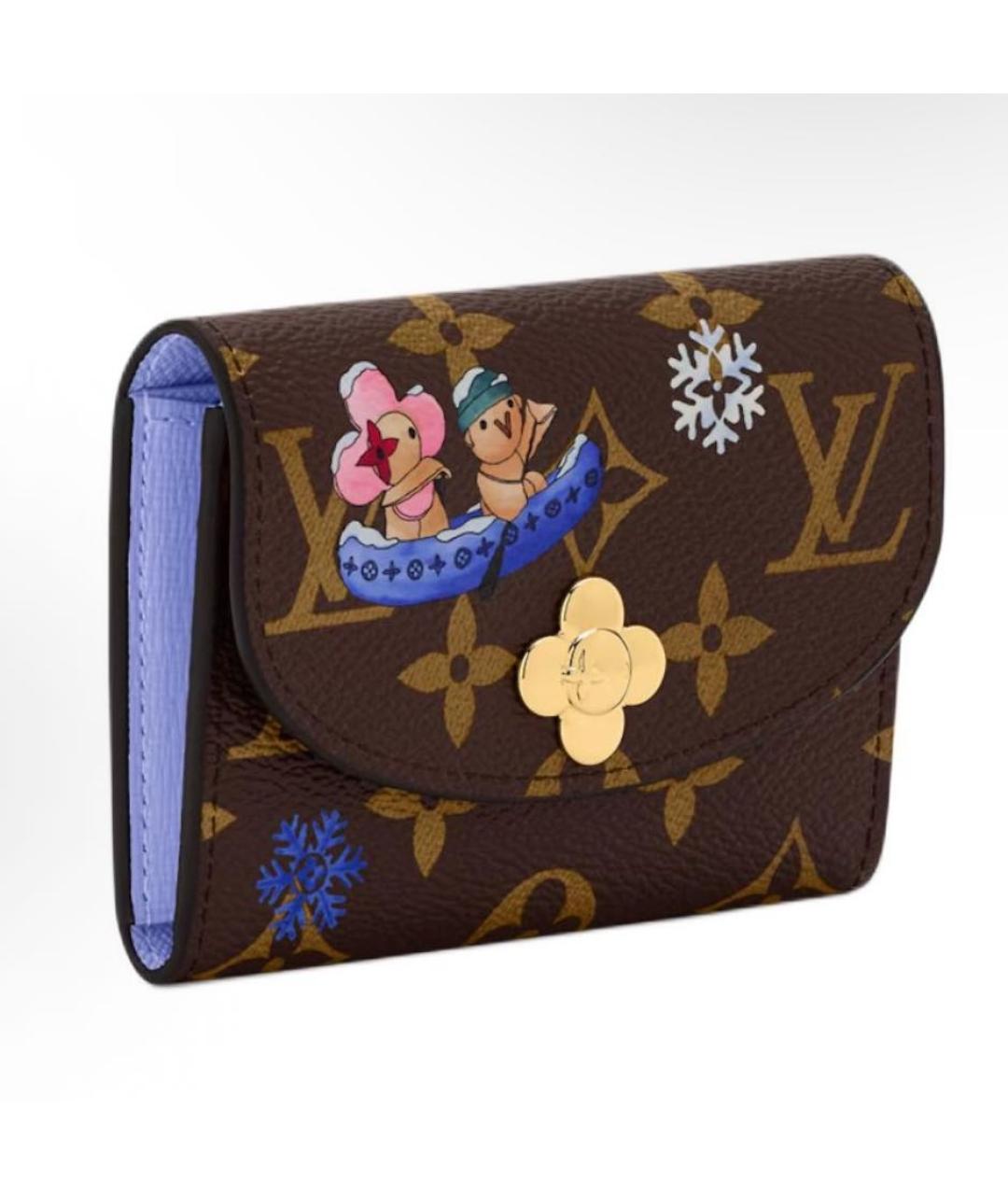 LOUIS VUITTON Коричневый кошелек, фото 5