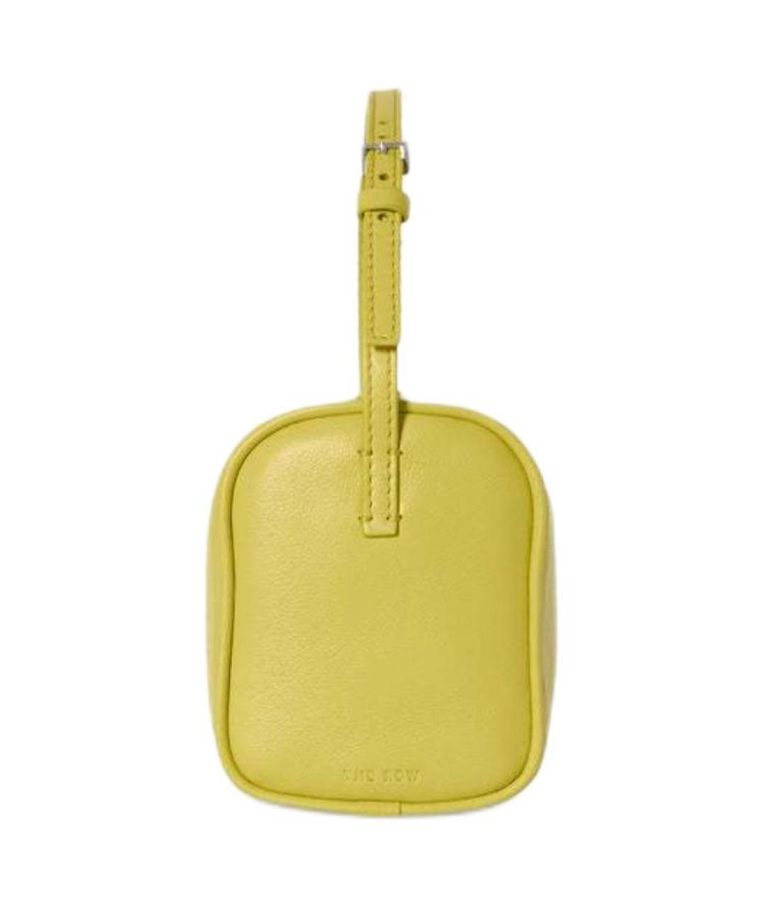 THE ROW Желтая кожаная сумка через плечо, фото 3