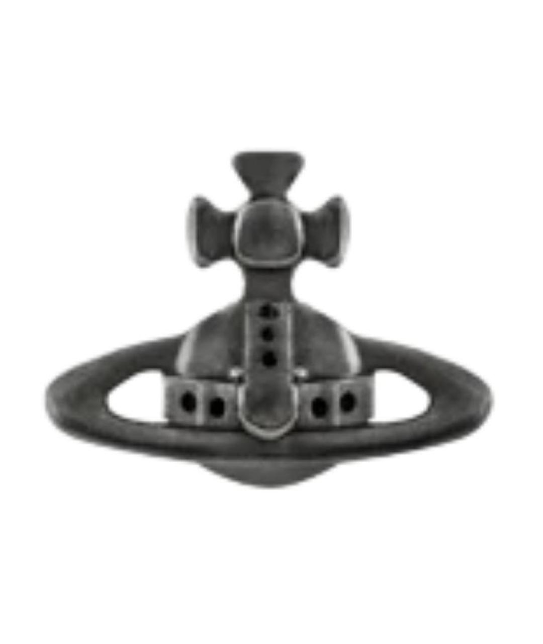 VIVIENNE WESTWOOD Серые латунные серьги, фото 1