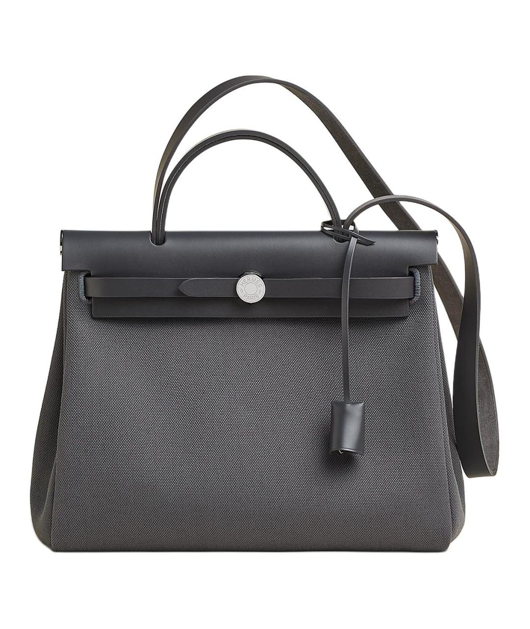 HERMES Серая тканевая сумка через плечо, фото 1