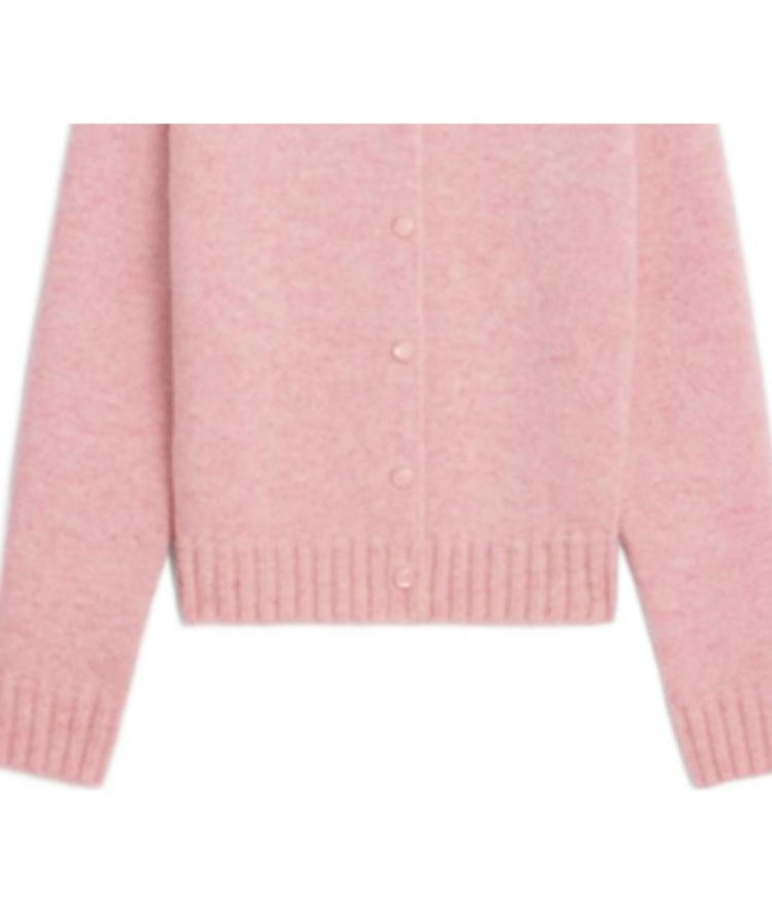 CELINE Розовый шерстяной джемпер / свитер, фото 4