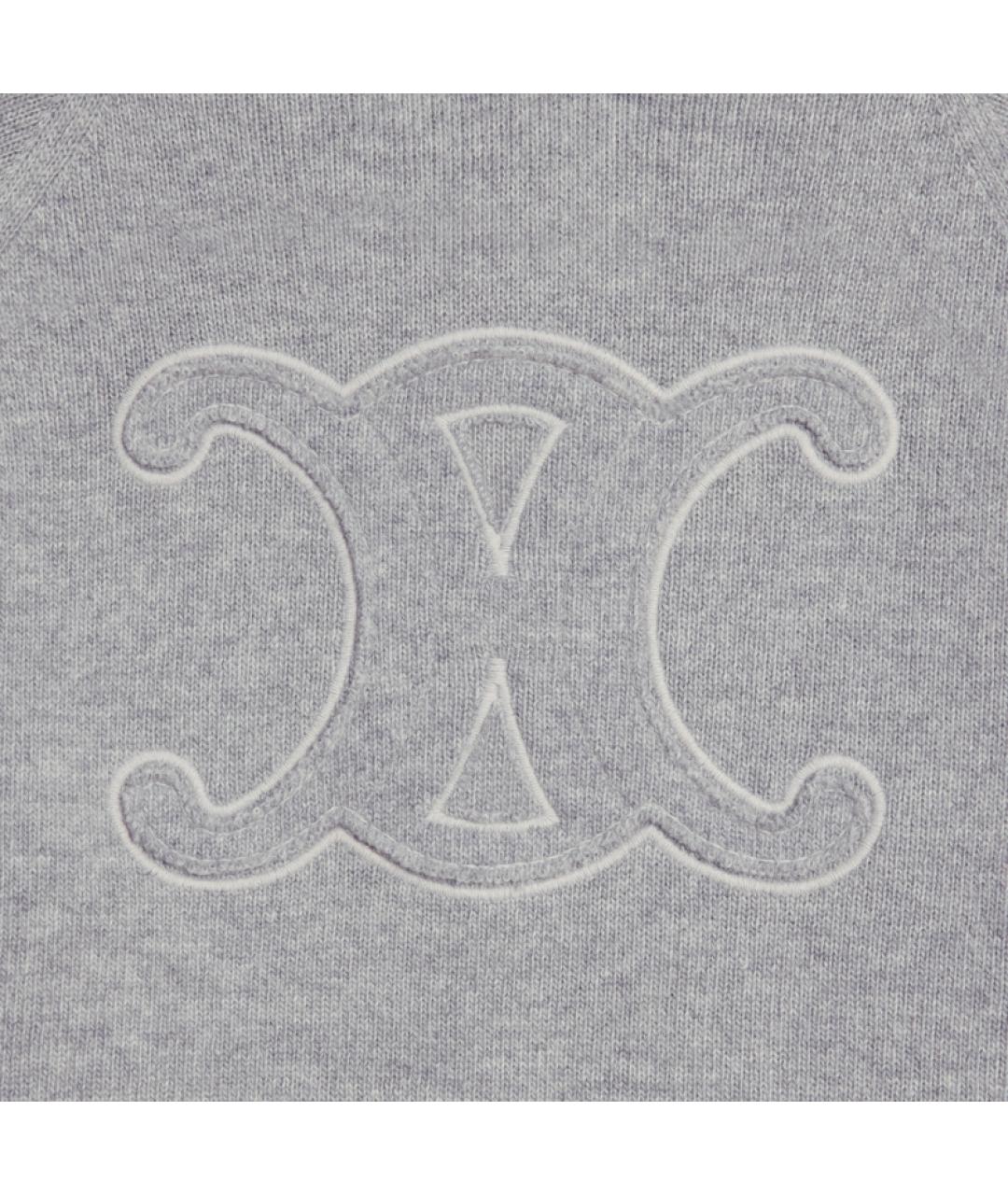 CELINE Серый джемпер / свитер, фото 4