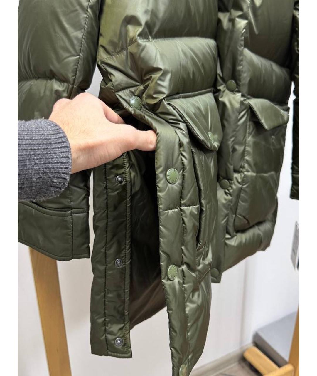 ARMY YVES SALOMON Хаки полиамидовый пуховик, фото 5