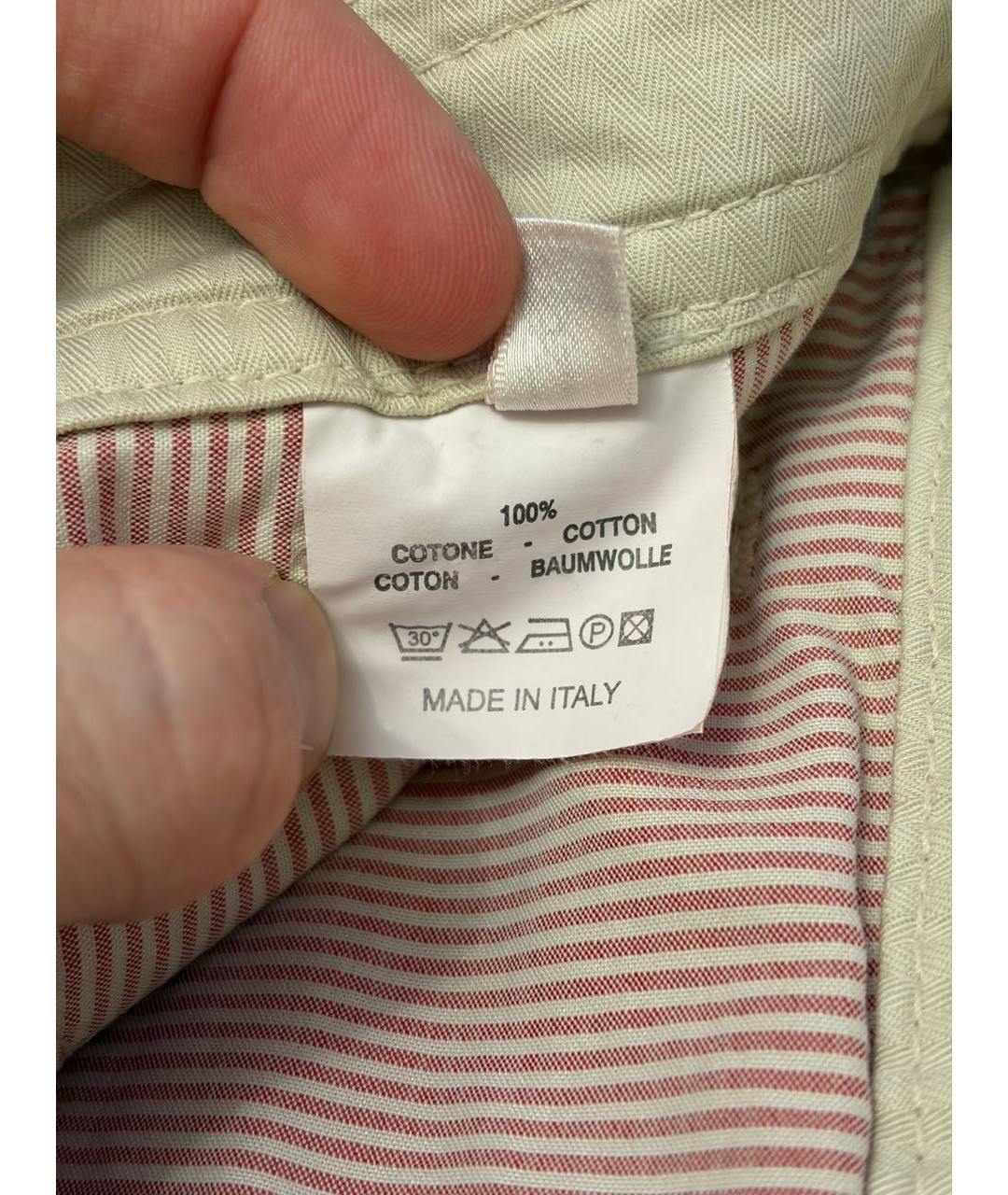 BRUNELLO CUCINELLI Бежевые хлопковые шорты, фото 3