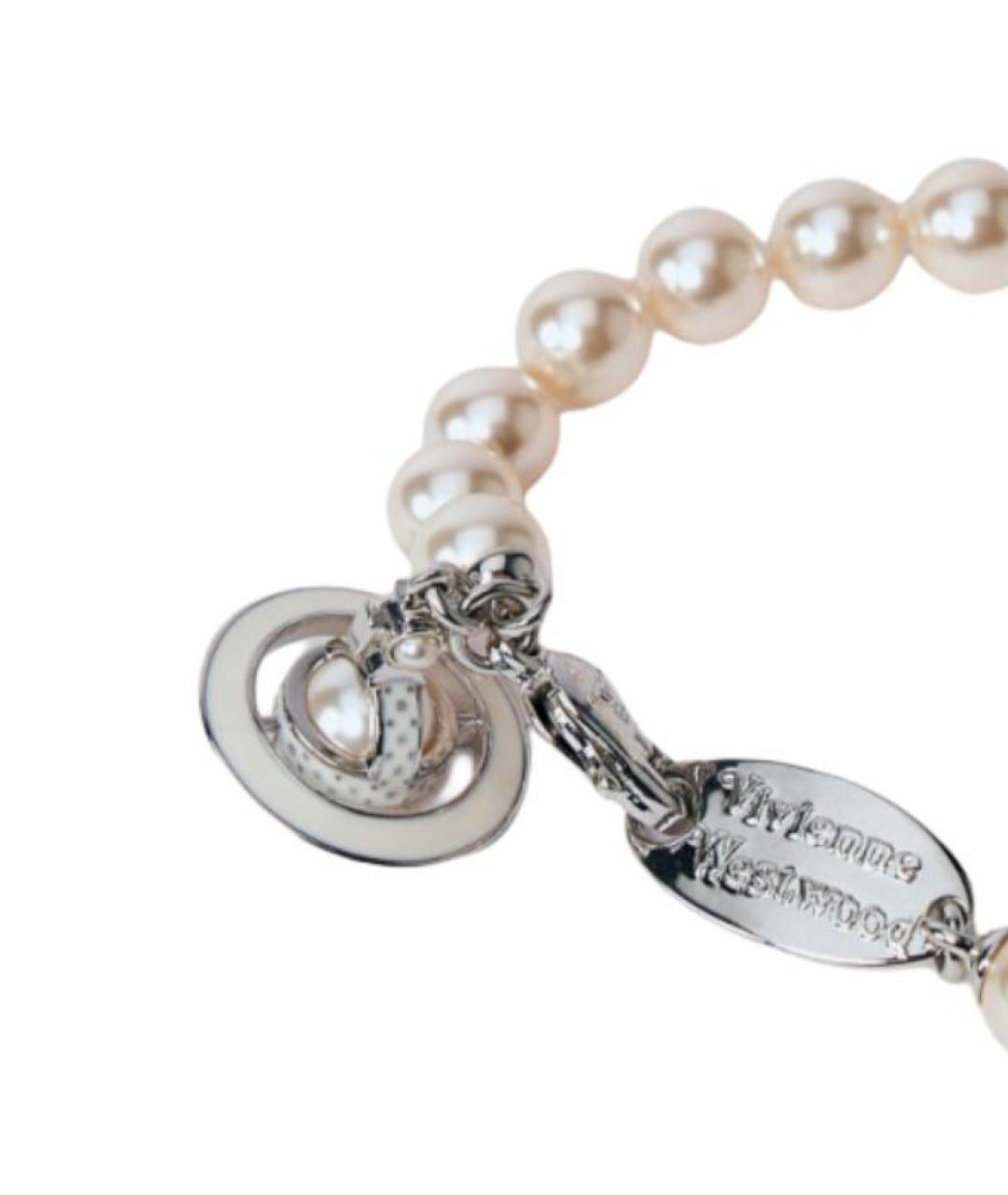 VIVIENNE WESTWOOD Серебрянный жемчужный браслет, фото 3