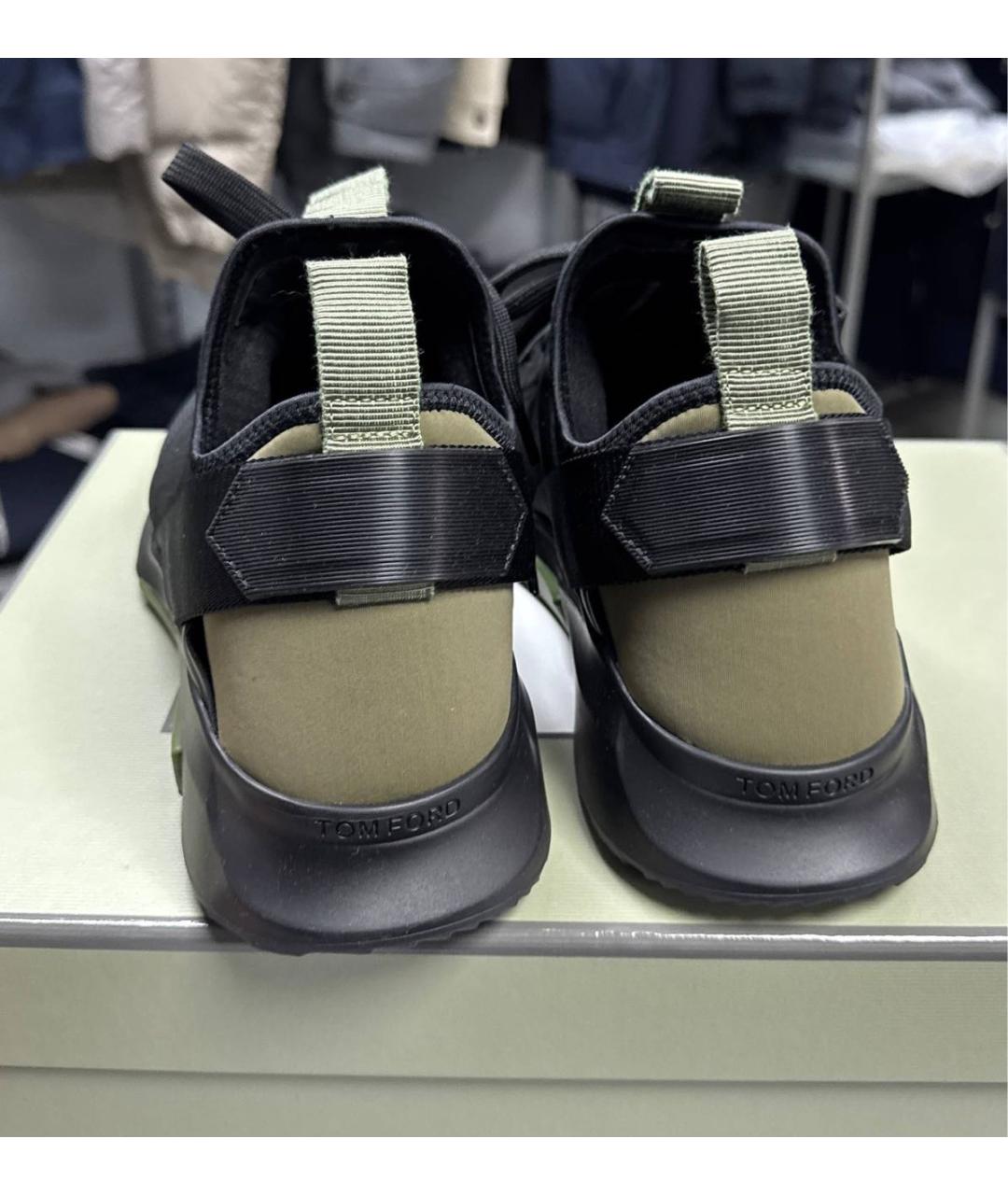 TOM FORD Черные низкие кроссовки / кеды, фото 3