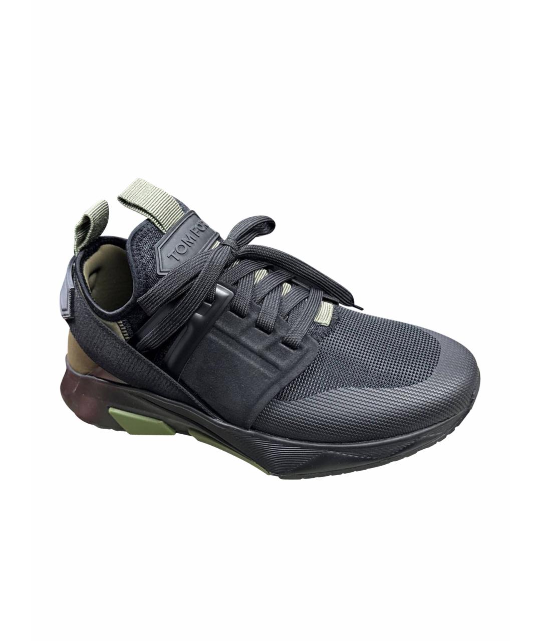 TOM FORD Черные низкие кроссовки / кеды, фото 1