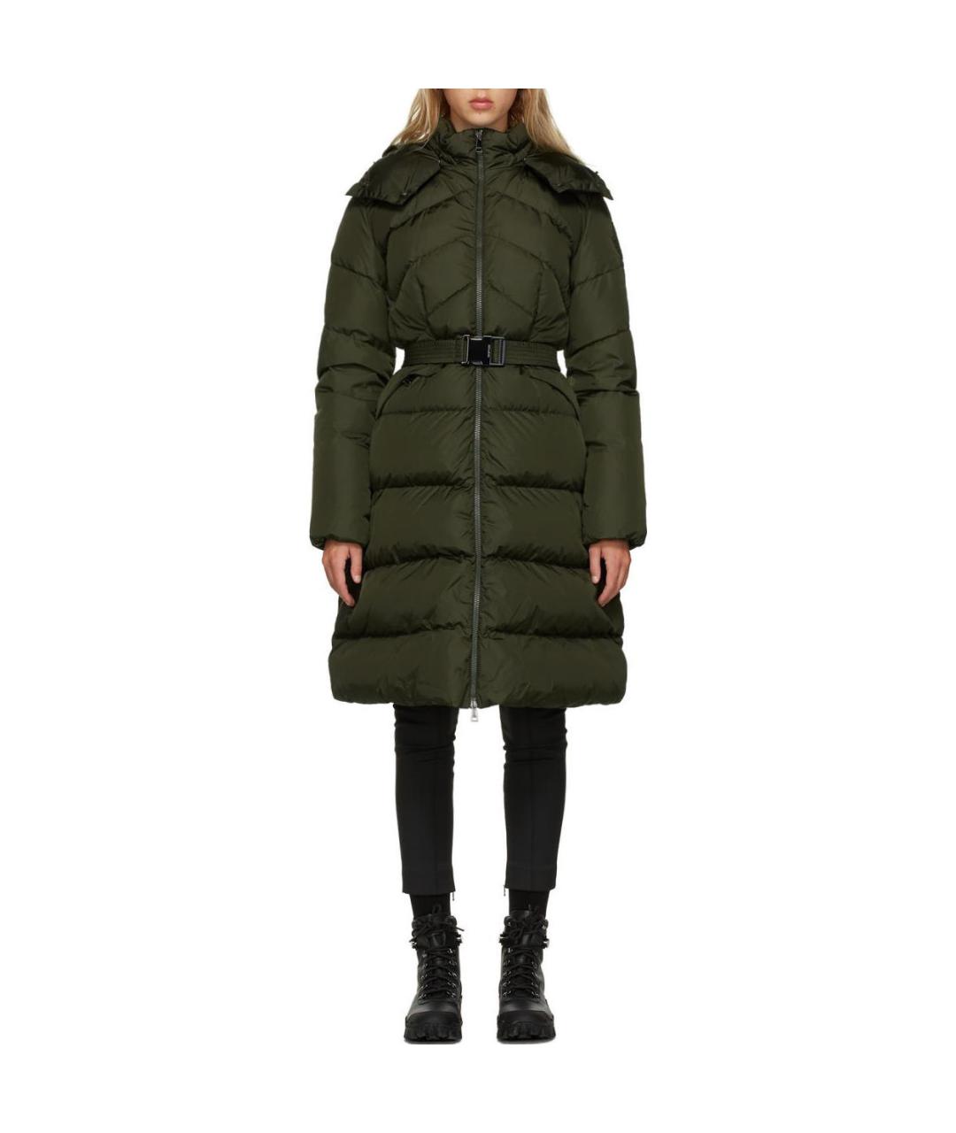 MONCLER Зеленый пуховик, фото 2