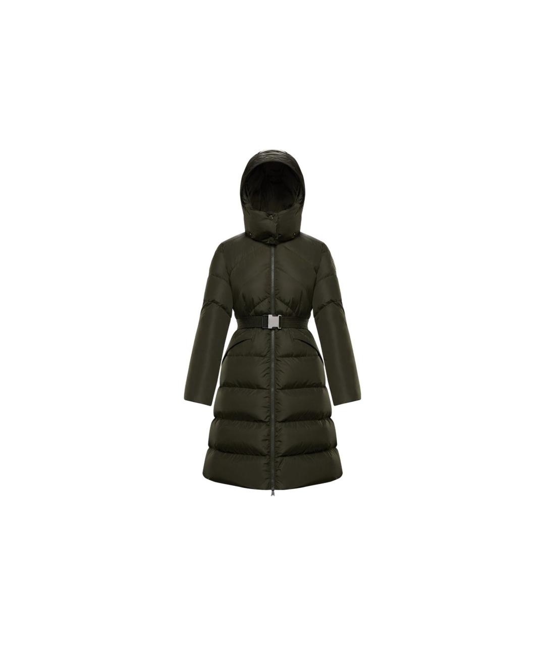 MONCLER Зеленый пуховик, фото 1