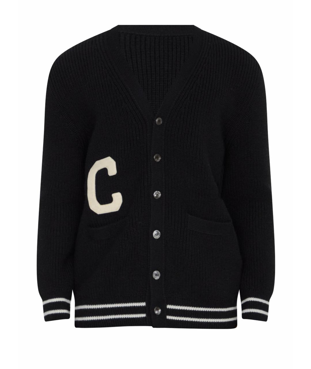 CELINE Черный шерстяной кардиган, фото 1