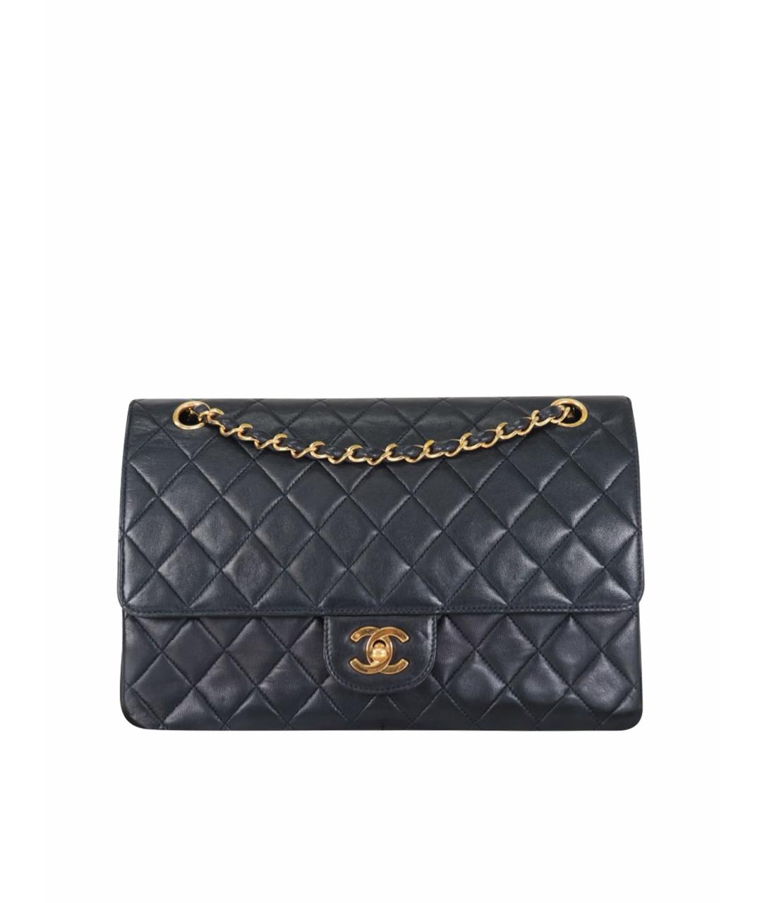 CHANEL Черная кожаная сумка через плечо, фото 1