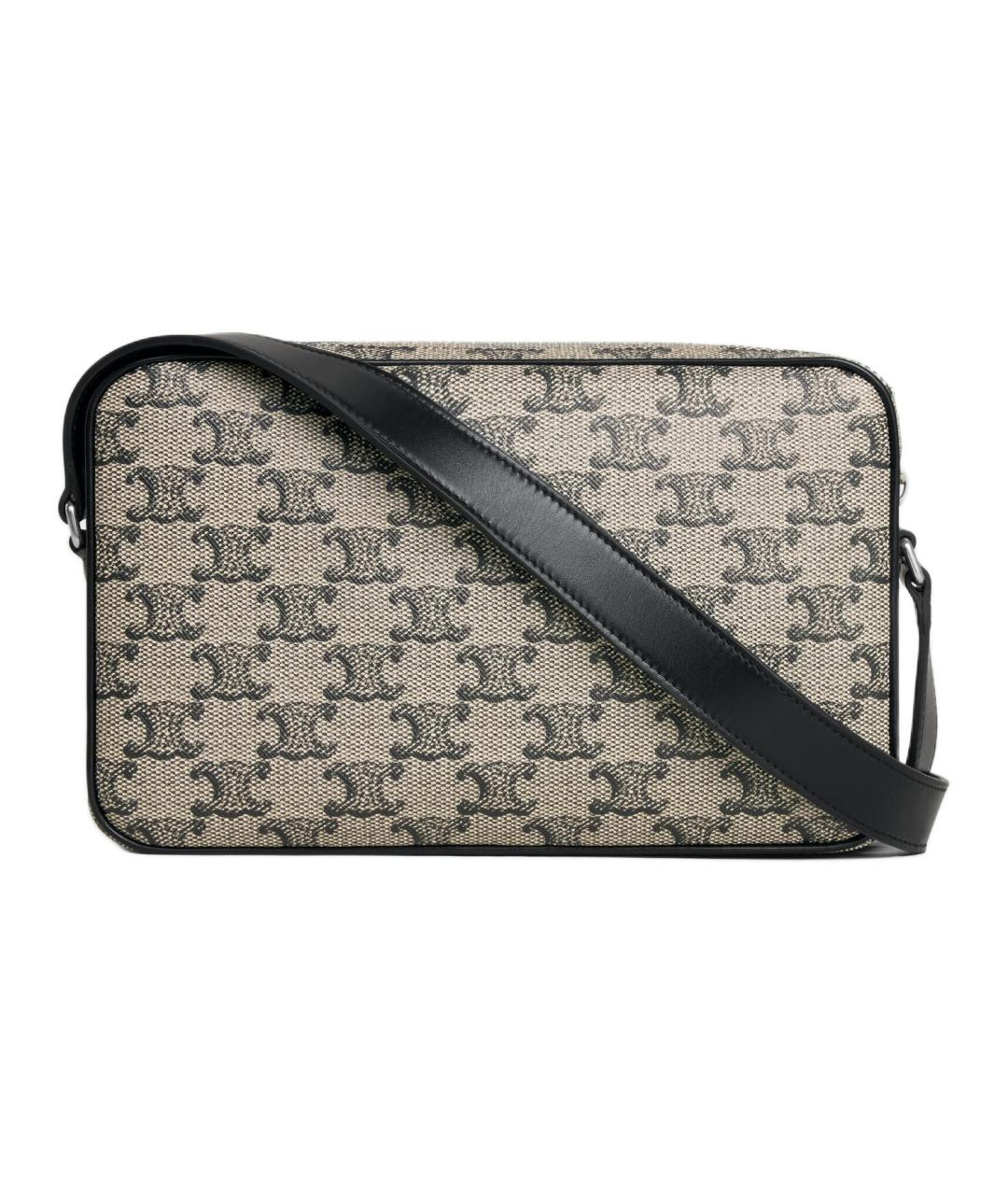 CELINE Бежевая кожаная поясная сумка, фото 3