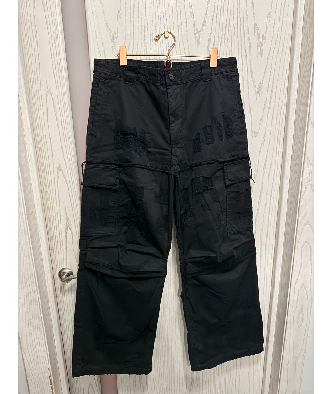 DIESEL Черные хлопковые повседневные брюки, фото 8