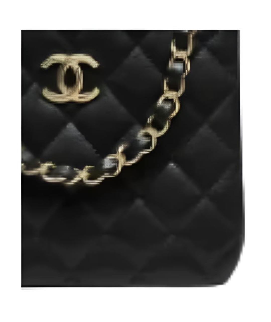 CHANEL Черная кожаная сумка через плечо, фото 2