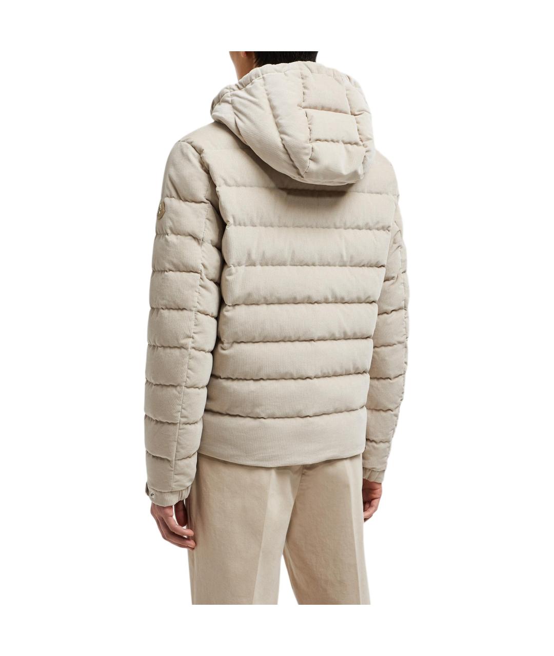 MONCLER Бежевый пуховик, фото 3