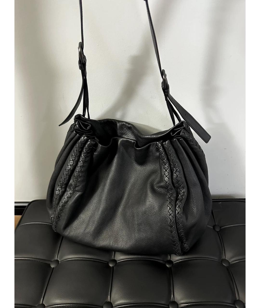 BOTTEGA VENETA Черная сумка с короткими ручками, фото 3