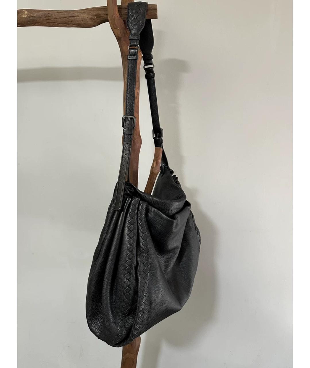 BOTTEGA VENETA Черная сумка с короткими ручками, фото 5