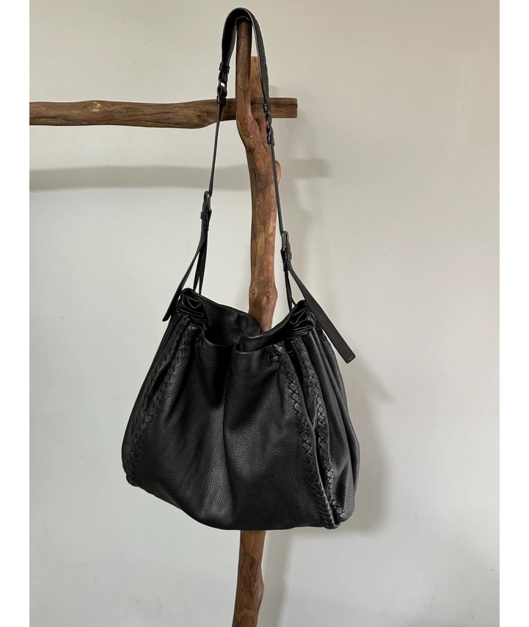 BOTTEGA VENETA Черная сумка с короткими ручками, фото 10