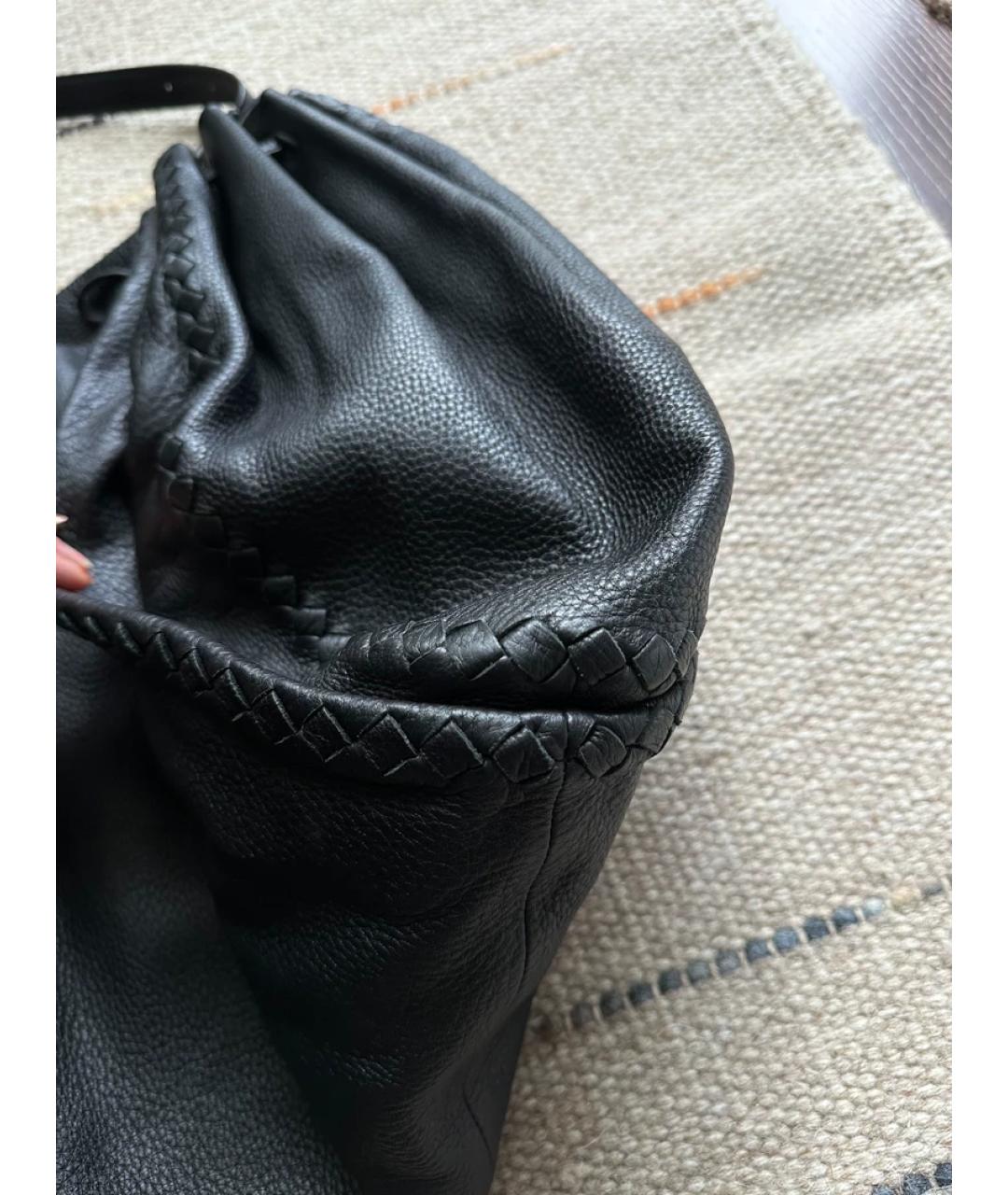 BOTTEGA VENETA Черная сумка с короткими ручками, фото 7