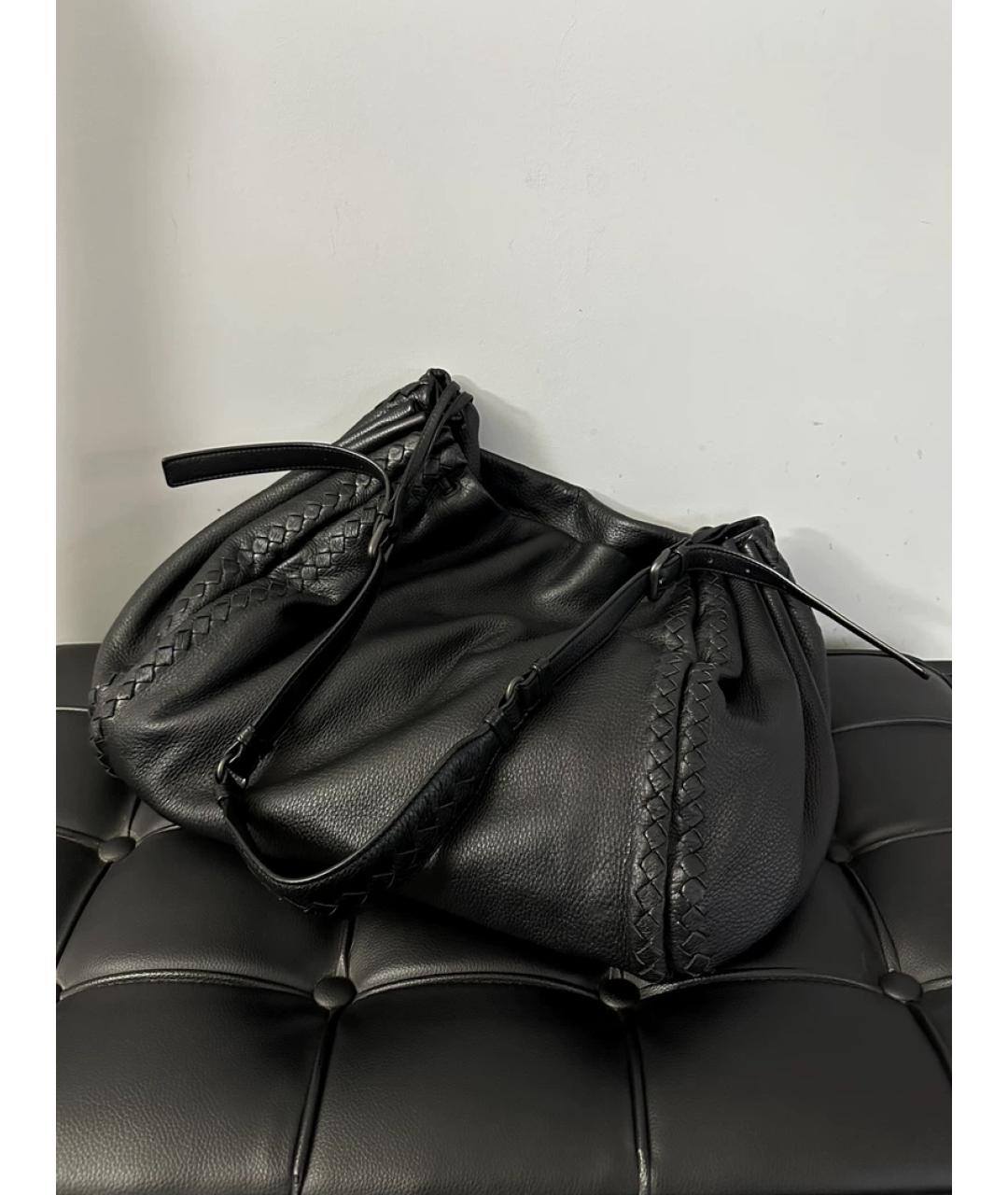 BOTTEGA VENETA Черная сумка с короткими ручками, фото 2