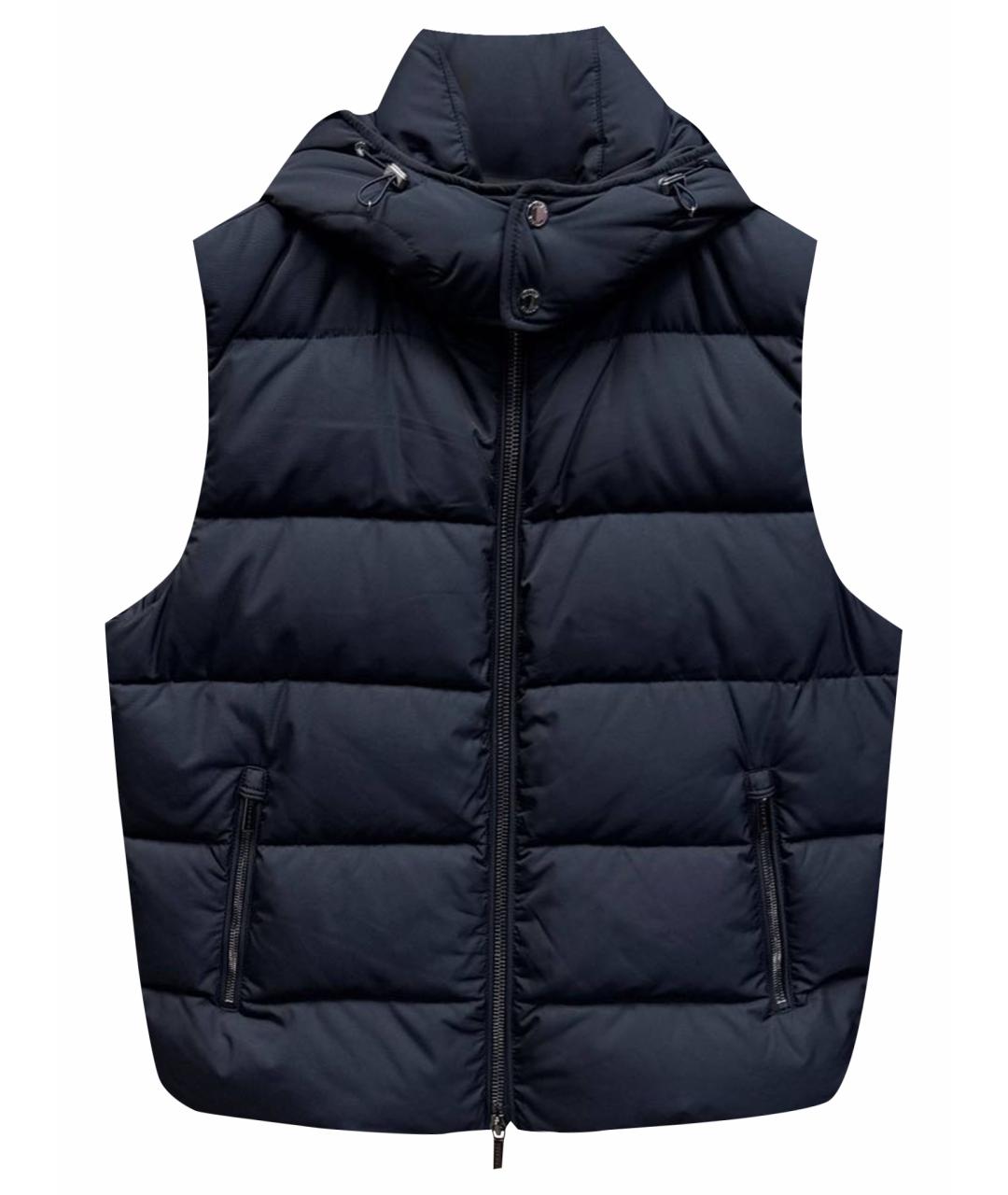 MOORER Темно-синий жилет, фото 1