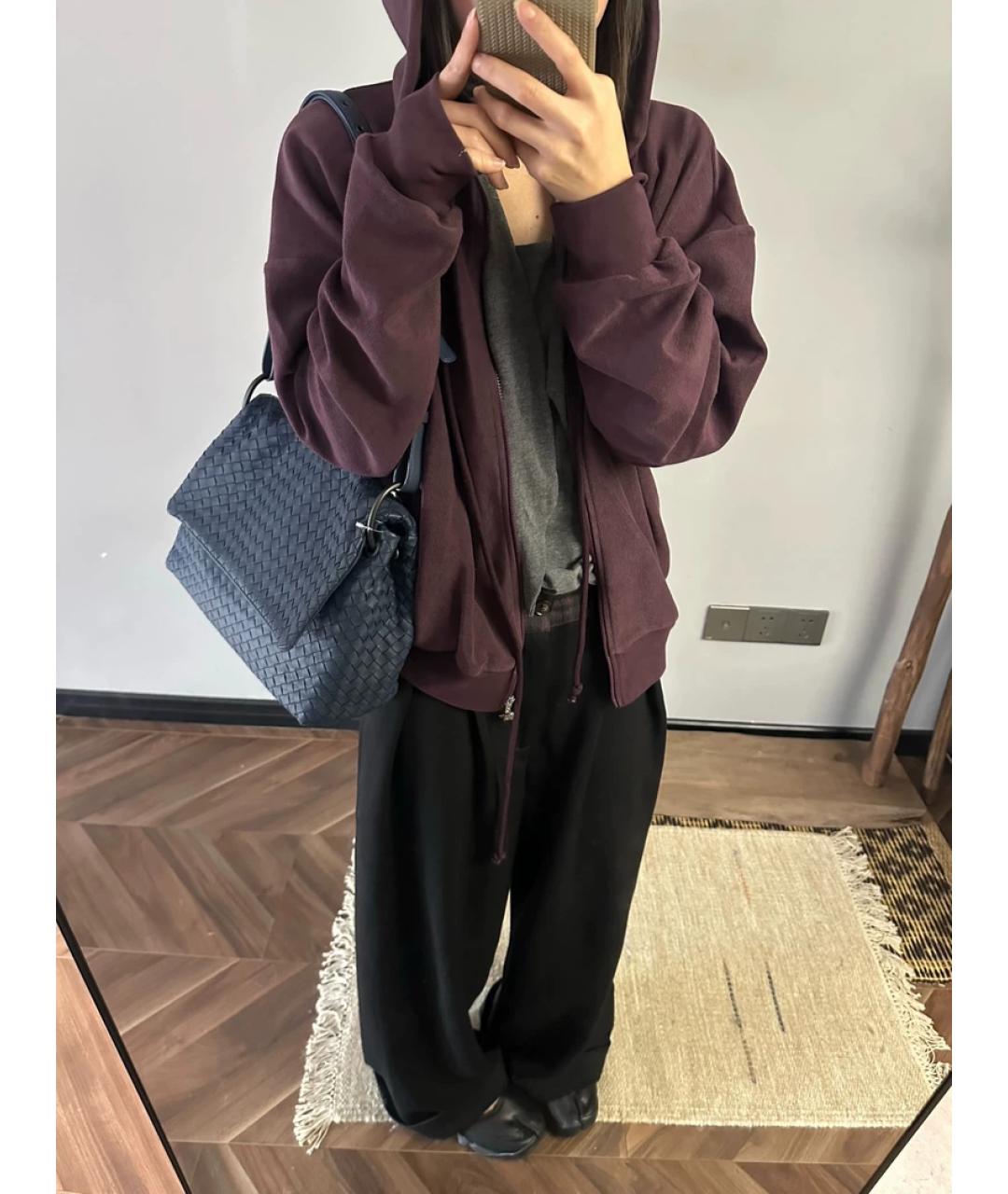 BOTTEGA VENETA Темно-синяя сумка с короткими ручками, фото 2