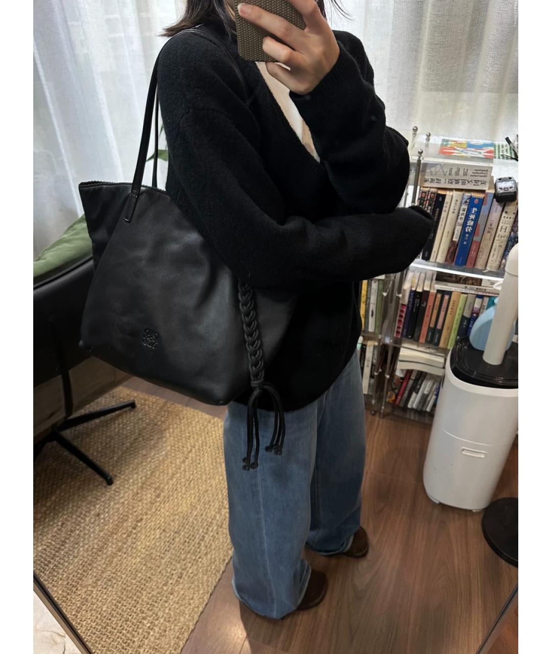 LOEWE Серая сумка с короткими ручками, фото 3