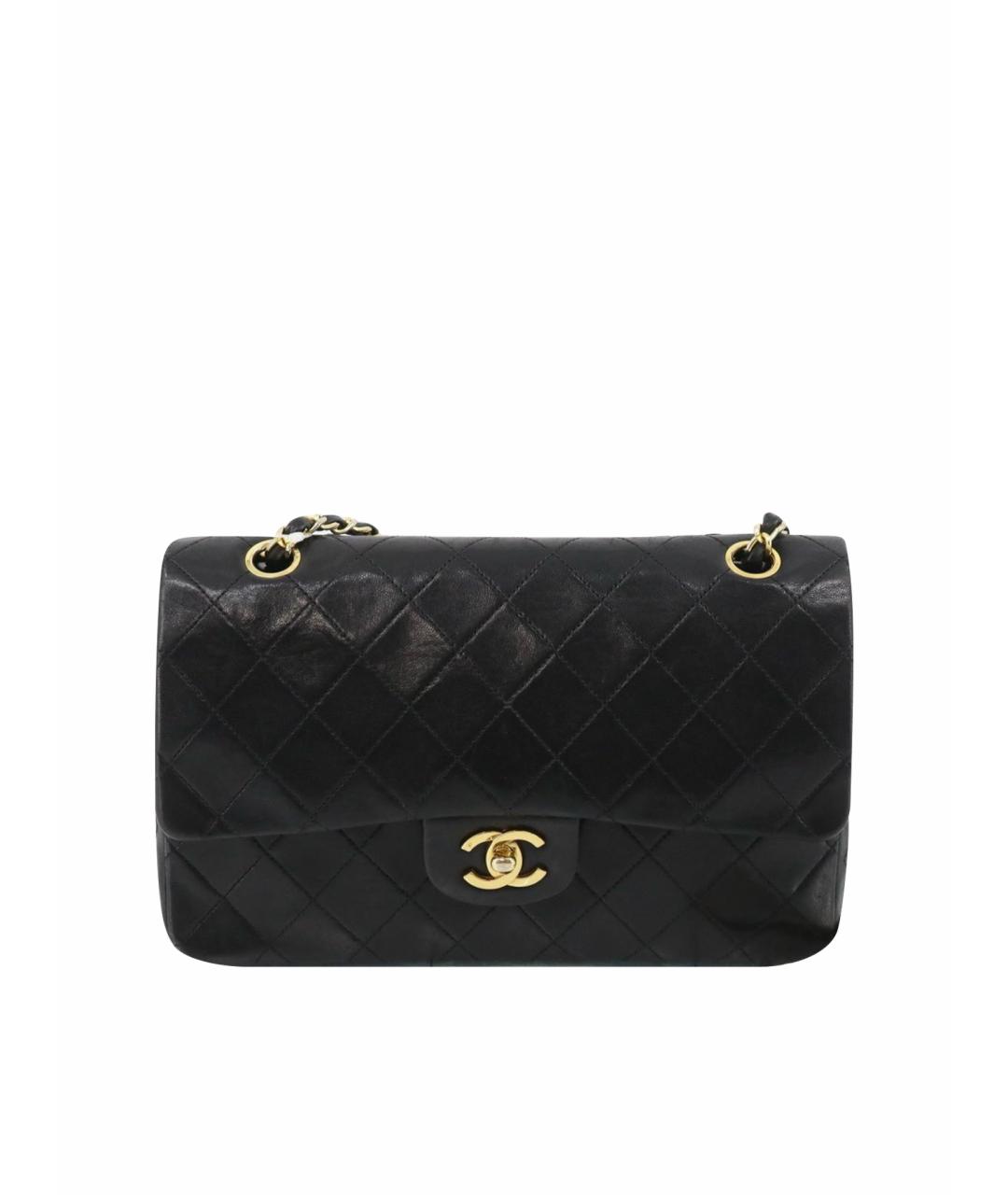 CHANEL Черная кожаная сумка через плечо, фото 1