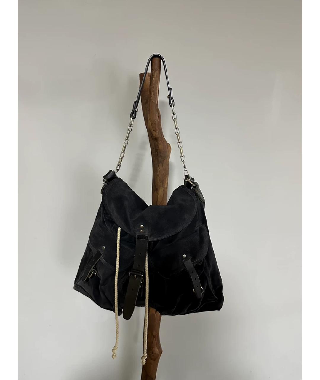 BALENCIAGA Серая замшевая сумка с короткими ручками, фото 10