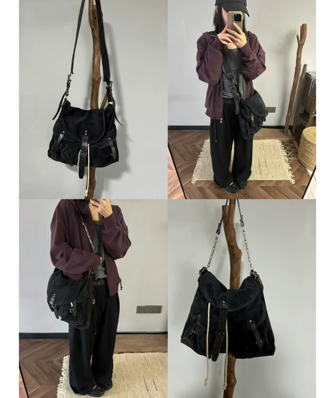 BALENCIAGA Серая замшевая сумка с короткими ручками, фото 2