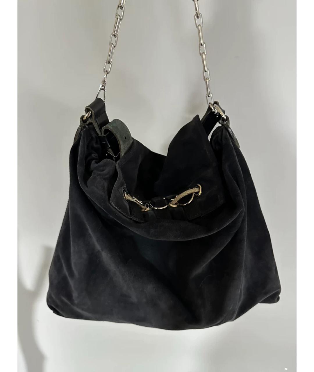 BALENCIAGA Серая замшевая сумка с короткими ручками, фото 6