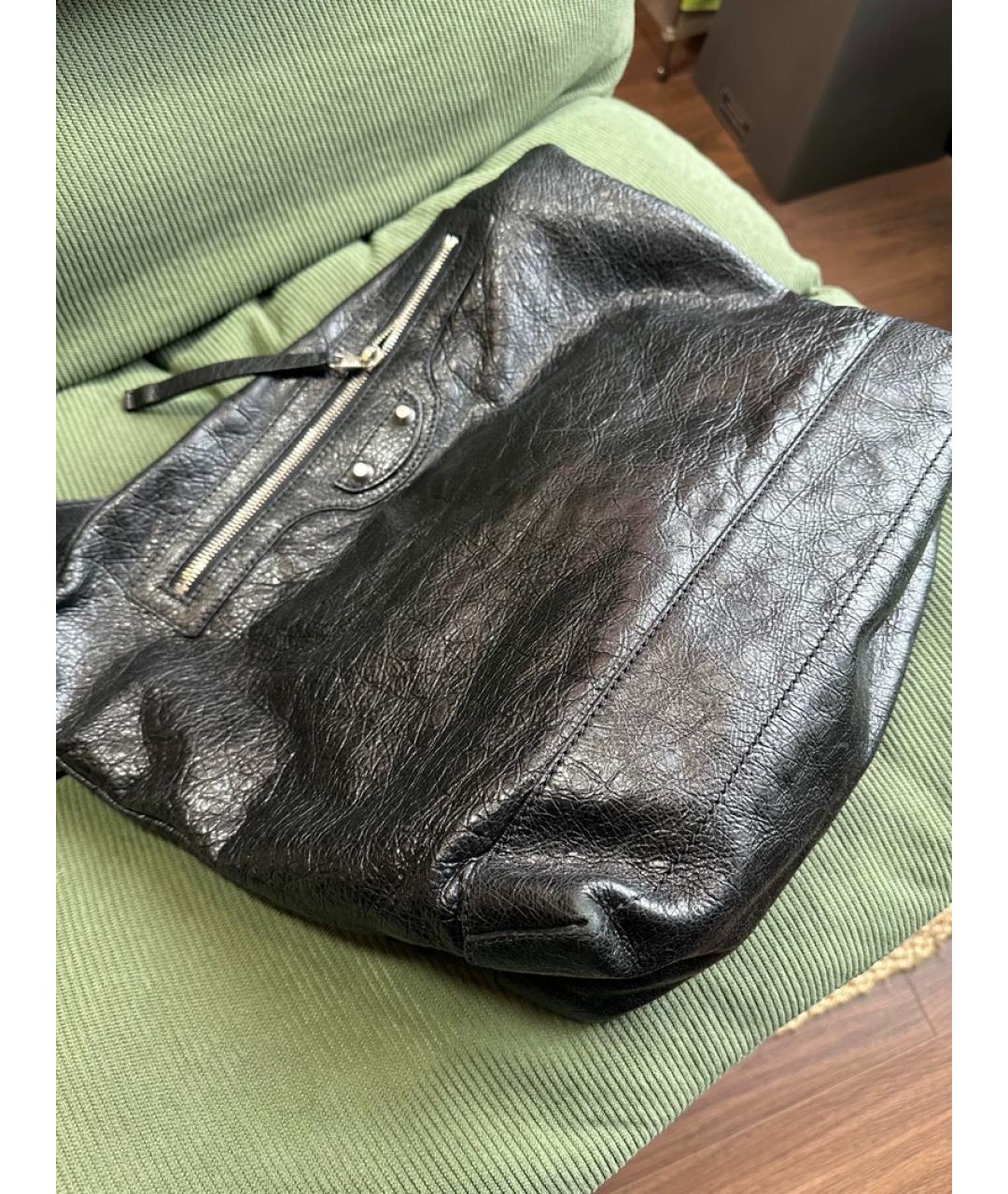 BALENCIAGA Серебряная сумка с короткими ручками, фото 6