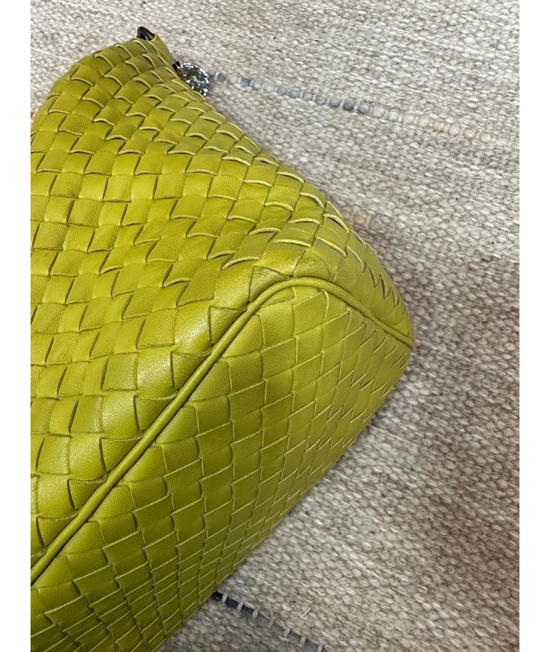 BOTTEGA VENETA Горчичная сумка с короткими ручками, фото 7