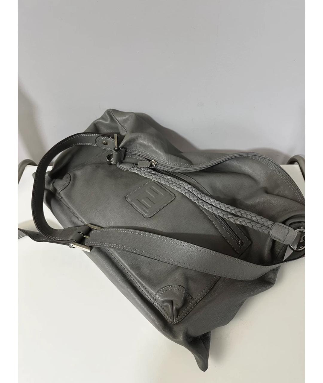 FENDI Серая сумка с короткими ручками, фото 4