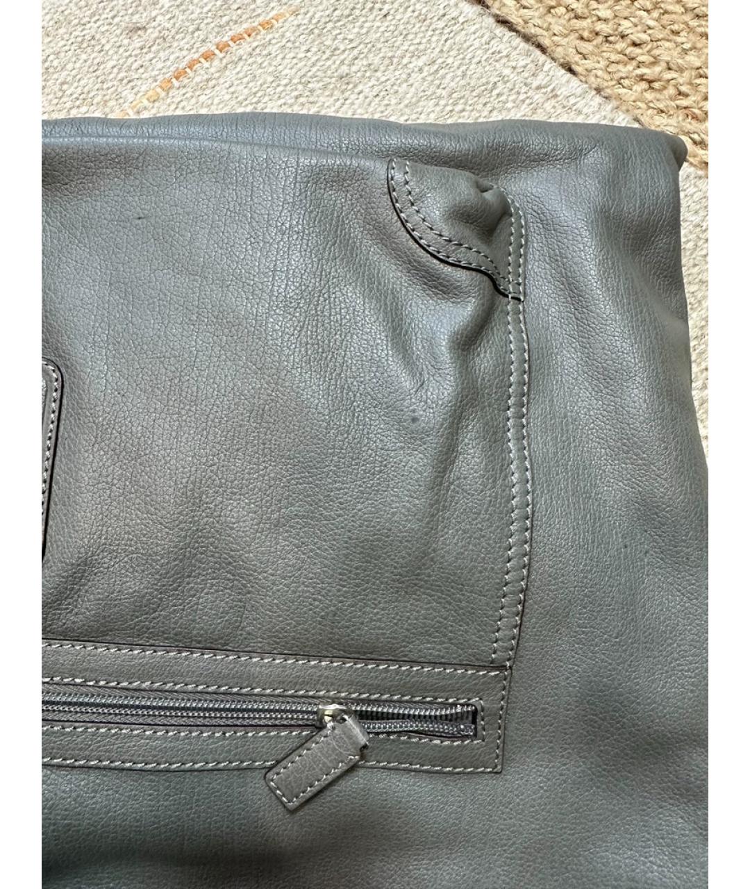 FENDI Серая сумка с короткими ручками, фото 7