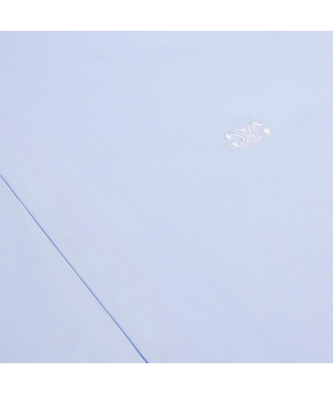 CELINE Синяя хлопковая рубашка, фото 4