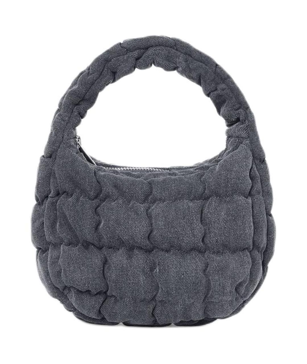 COS Серая хлопковая сумка через плечо, фото 1