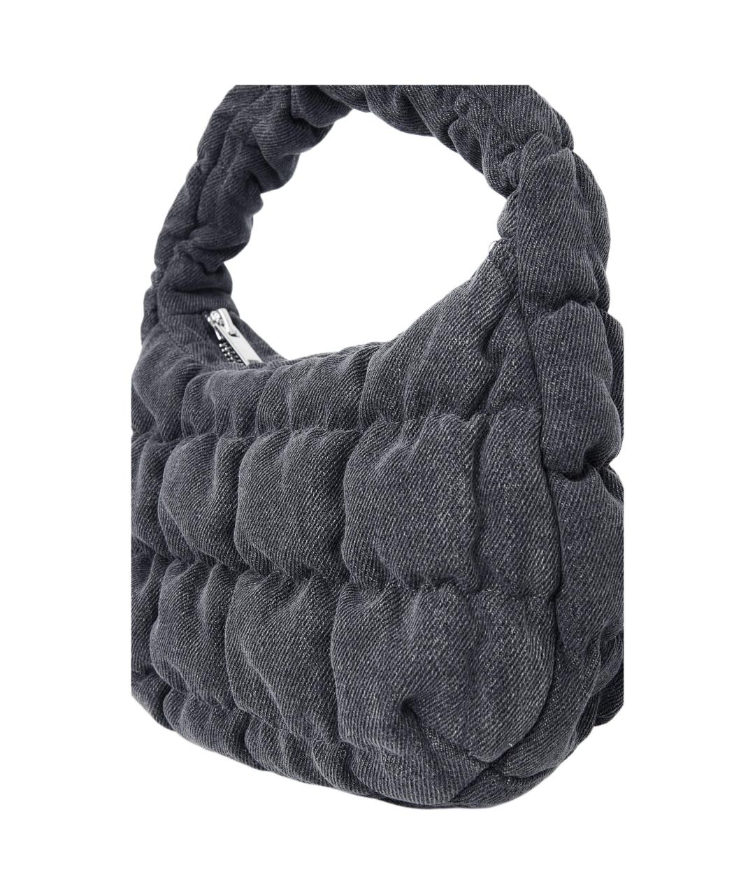COS Серая хлопковая сумка через плечо, фото 3