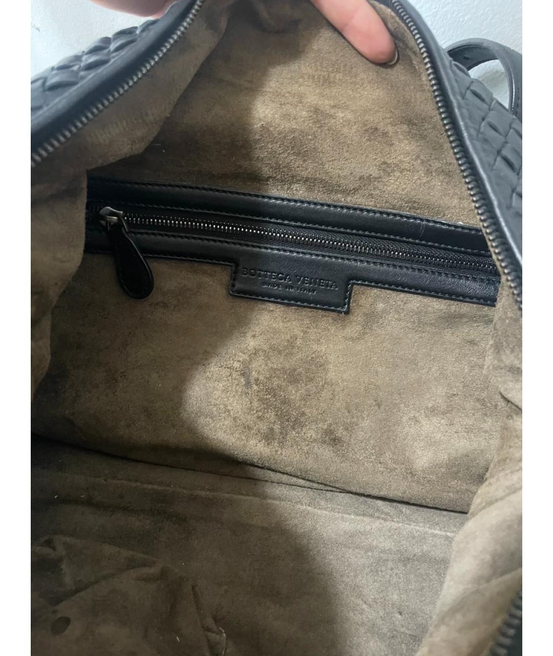 BOTTEGA VENETA Черная сумка с короткими ручками, фото 8