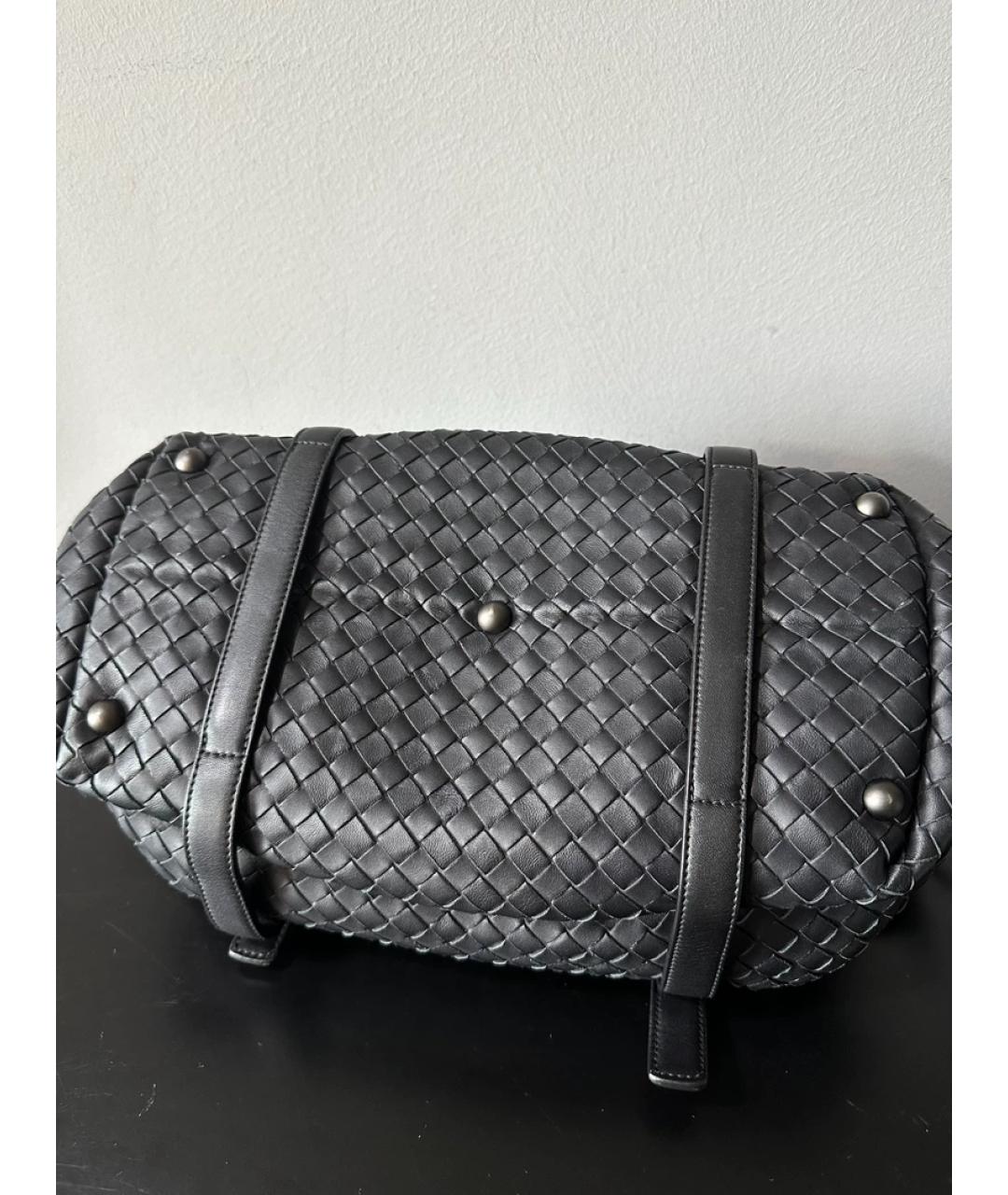 BOTTEGA VENETA Черная сумка с короткими ручками, фото 7