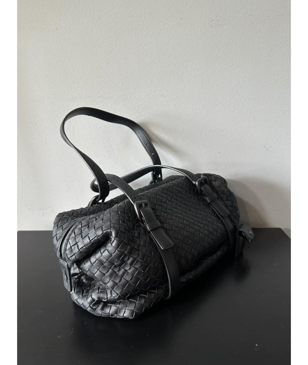 BOTTEGA VENETA Черная сумка с короткими ручками, фото 3