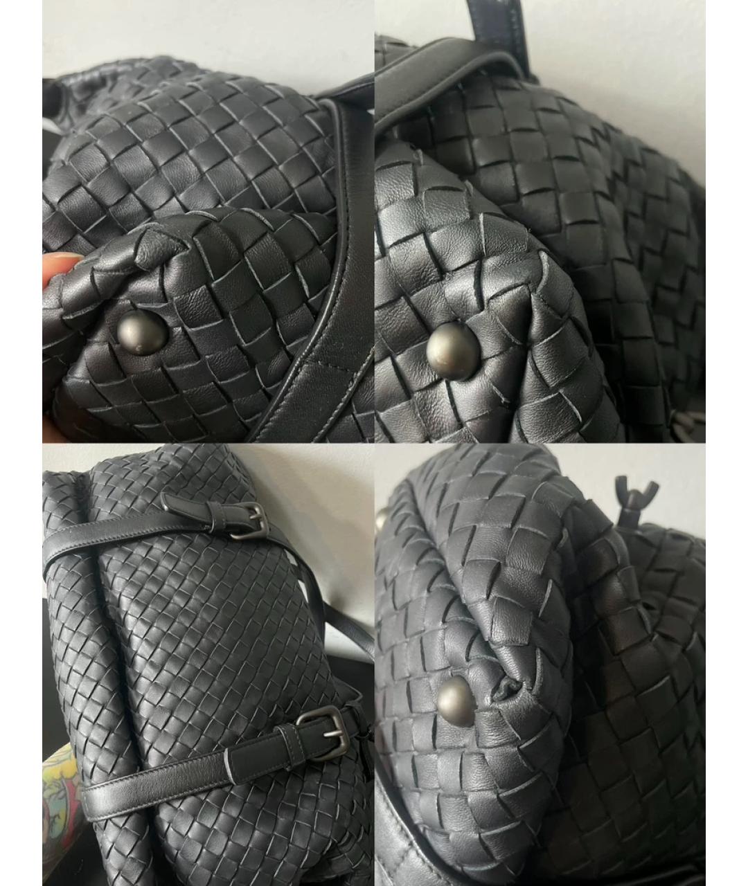 BOTTEGA VENETA Черная сумка с короткими ручками, фото 6