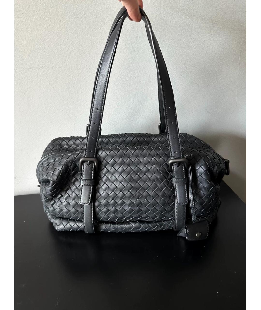 BOTTEGA VENETA Черная сумка с короткими ручками, фото 2