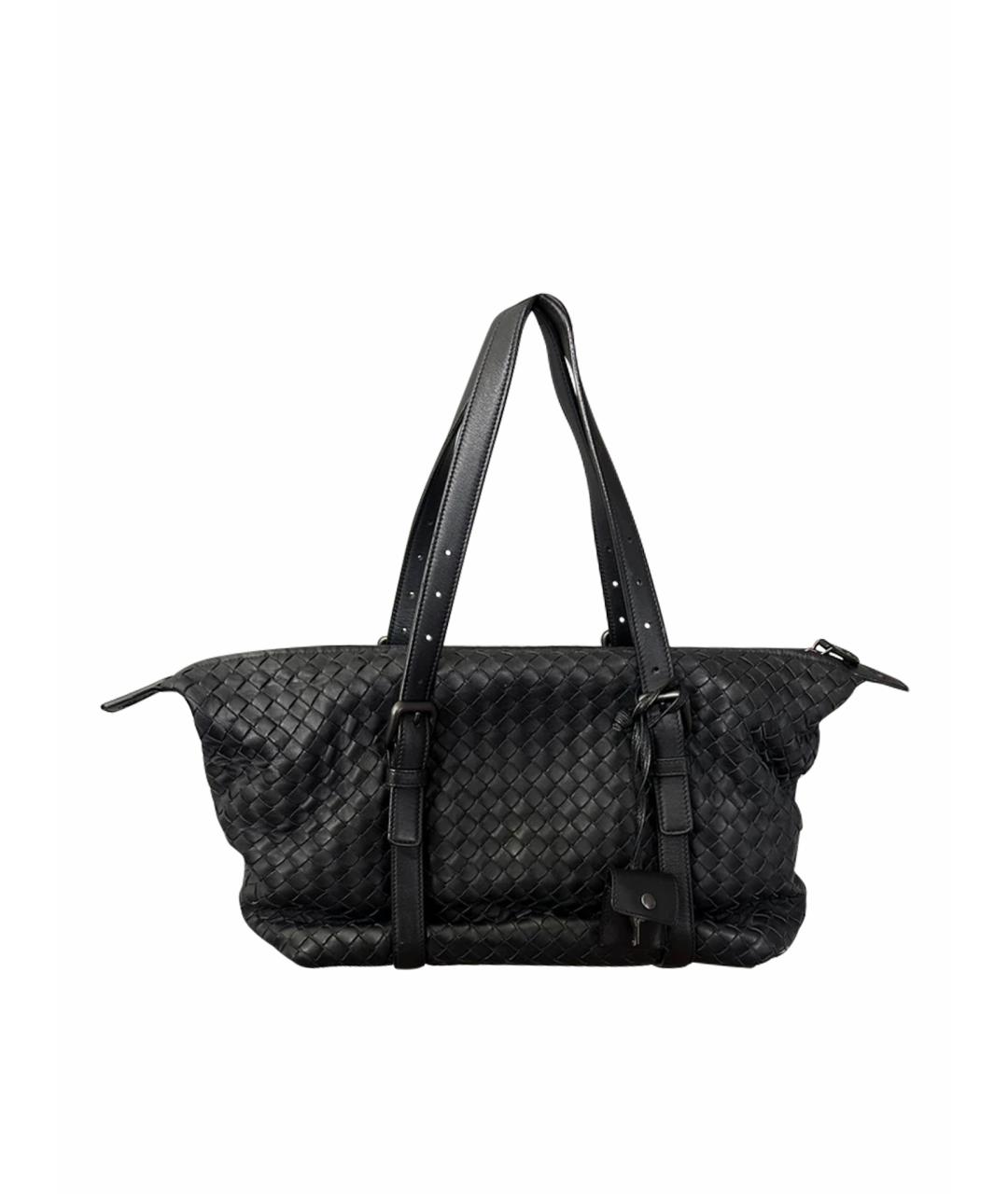 BOTTEGA VENETA Черная сумка с короткими ручками, фото 1