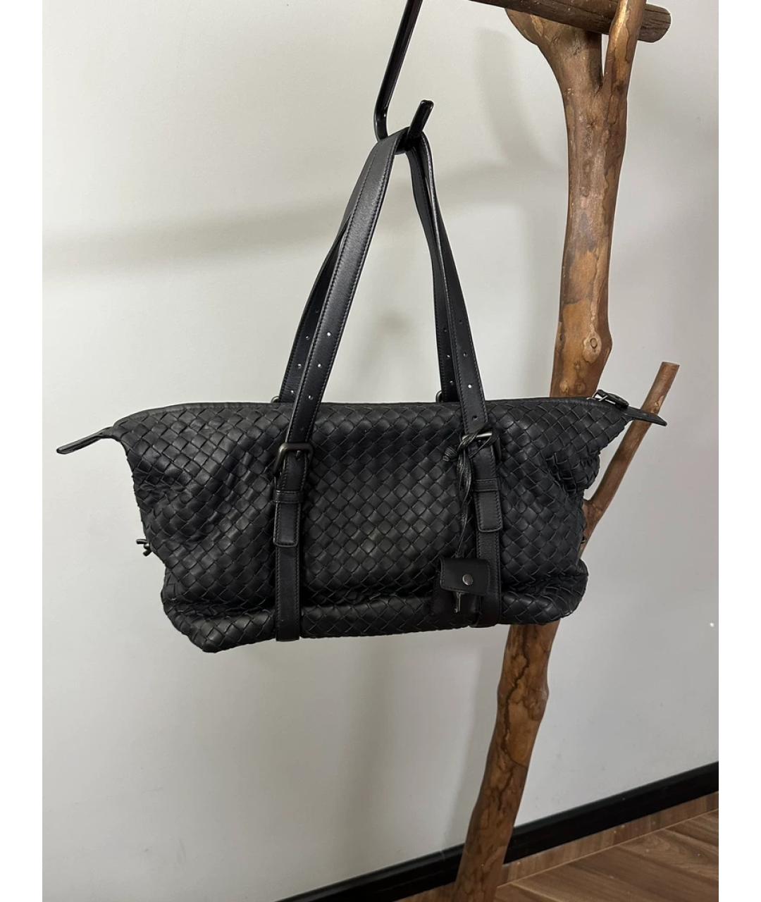 BOTTEGA VENETA Черная сумка с короткими ручками, фото 10