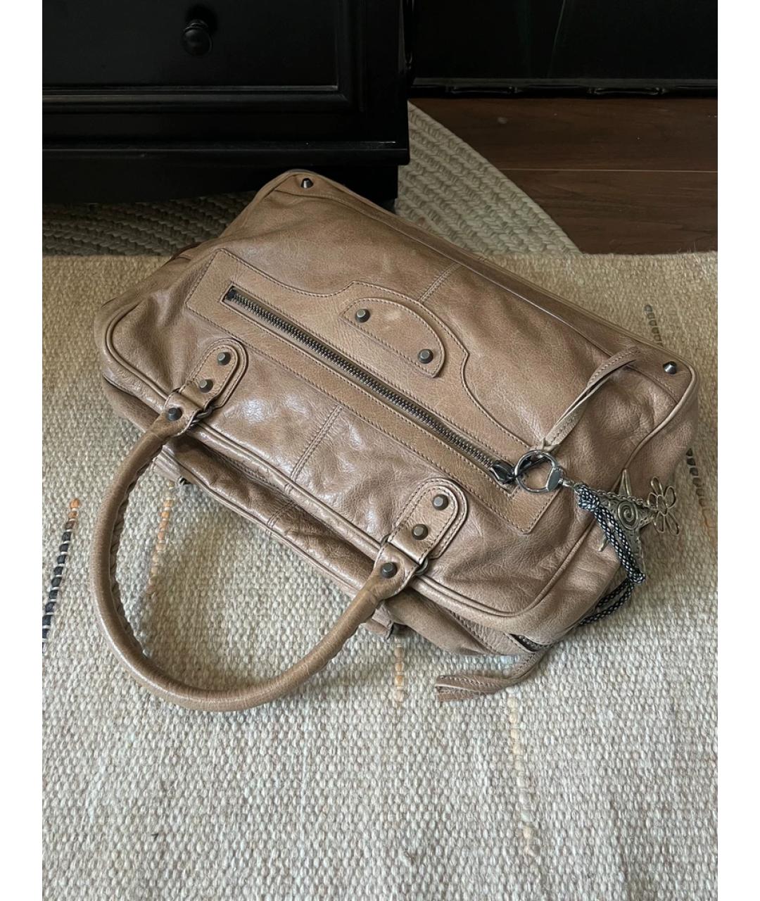 BALENCIAGA Хаки сумка с короткими ручками, фото 3