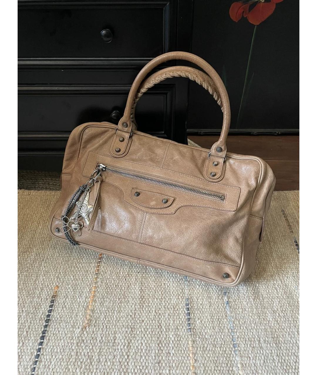 BALENCIAGA Хаки сумка с короткими ручками, фото 2