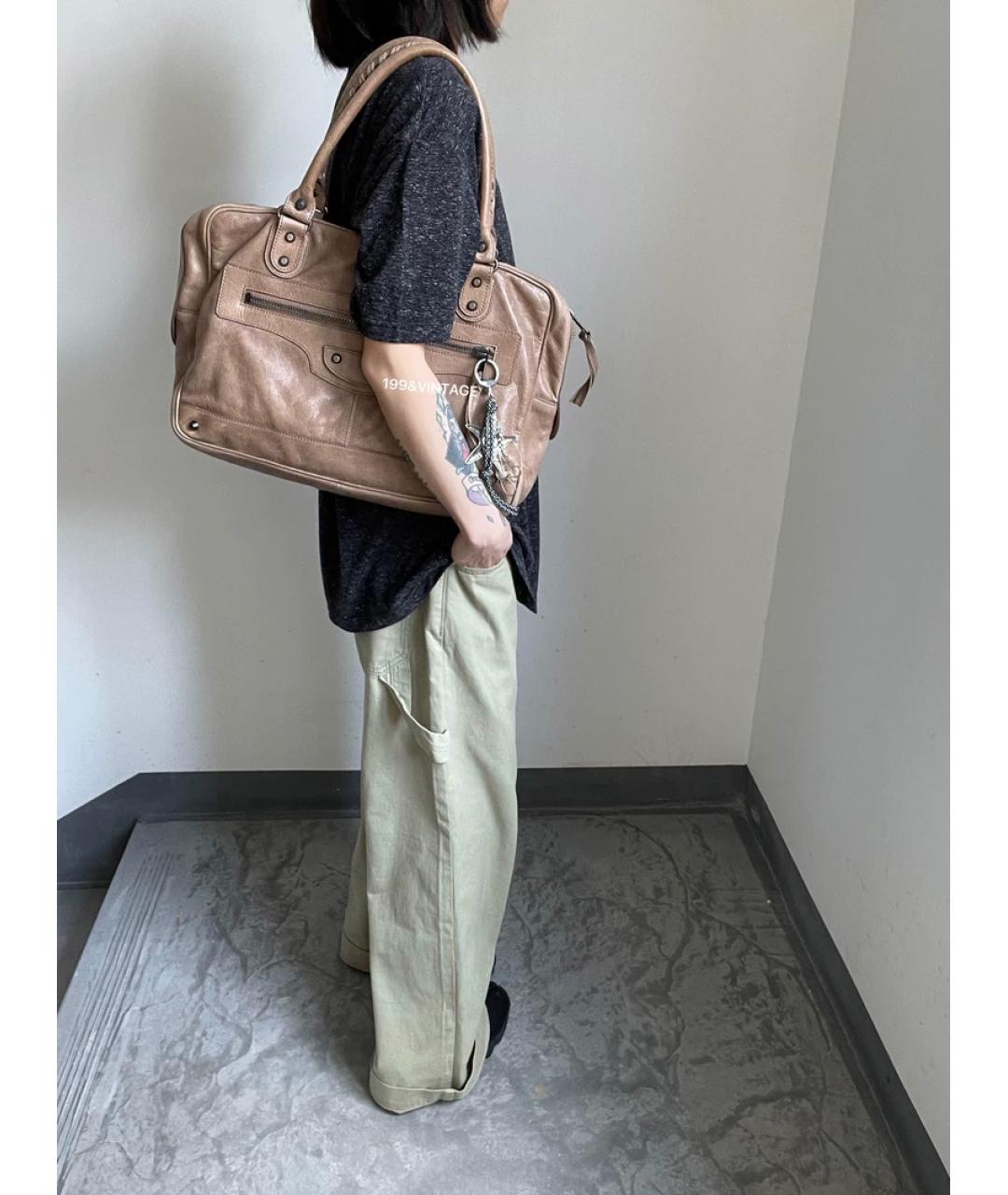 BALENCIAGA Хаки сумка с короткими ручками, фото 4