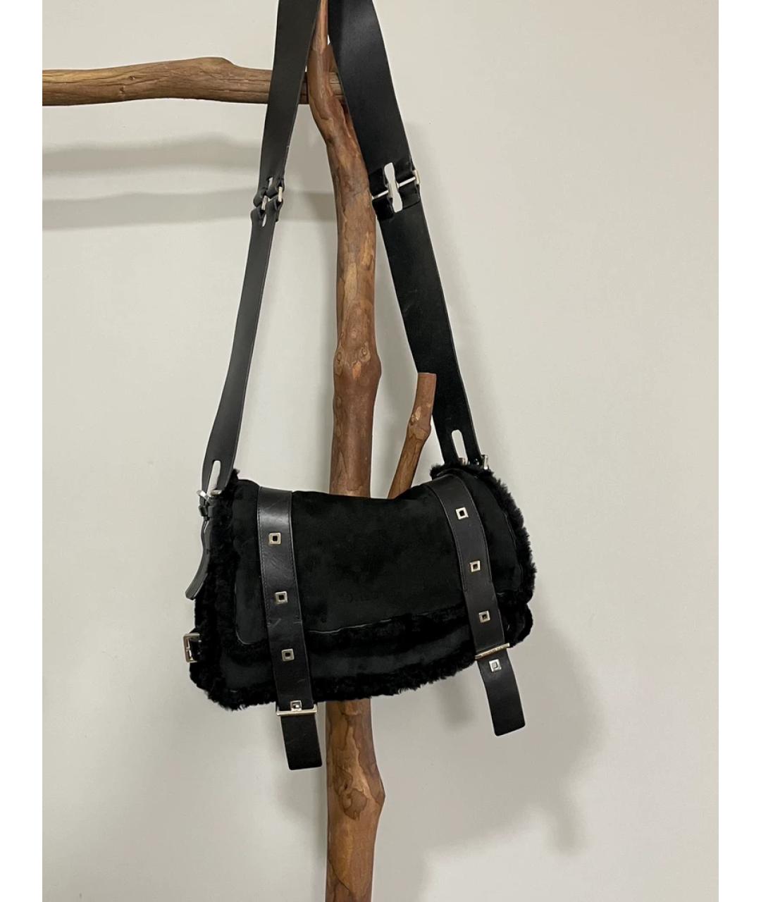 BOTTEGA VENETA Серебряная меховая сумка с короткими ручками, фото 9