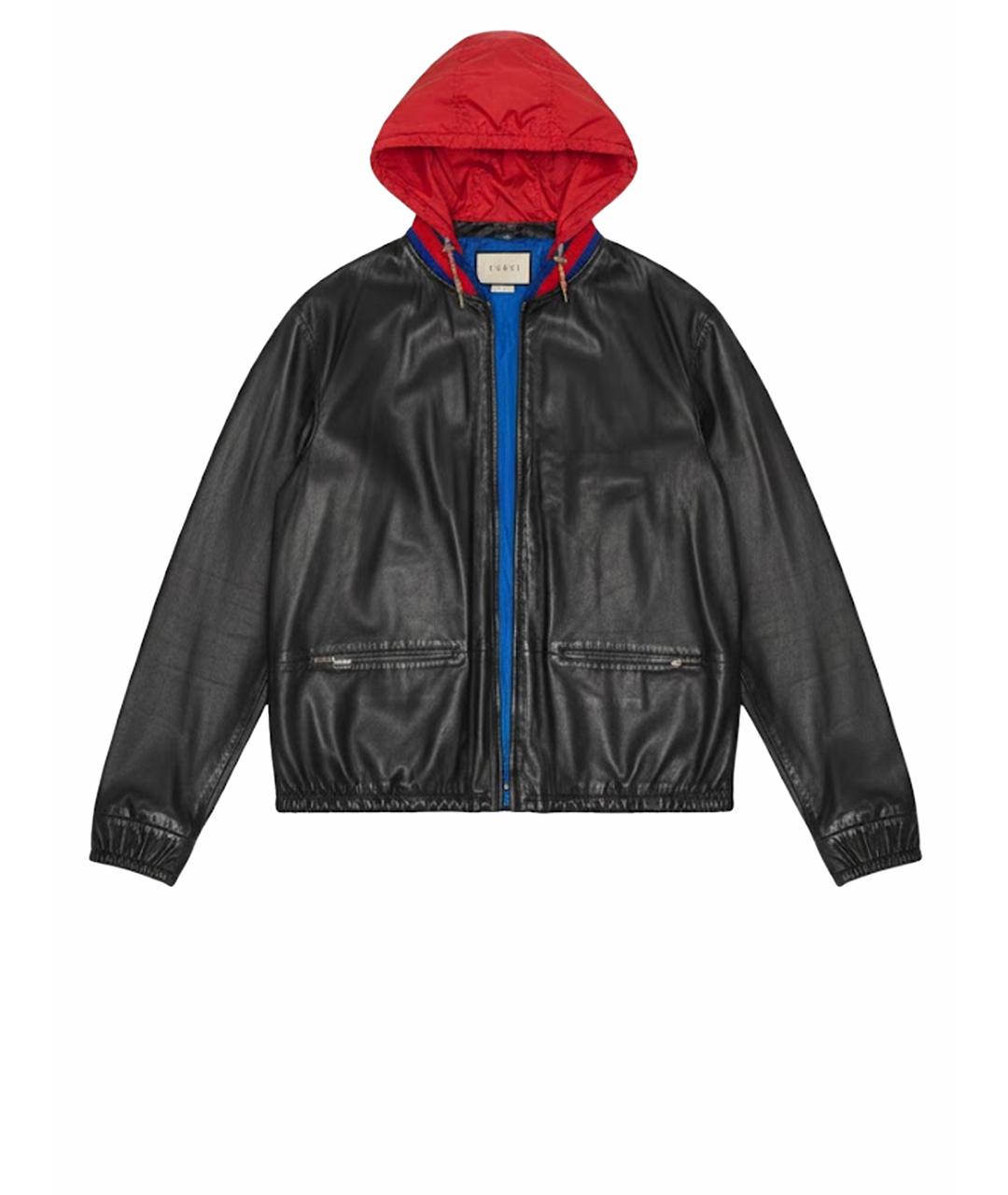 GUCCI Черная кожаная куртка, фото 1